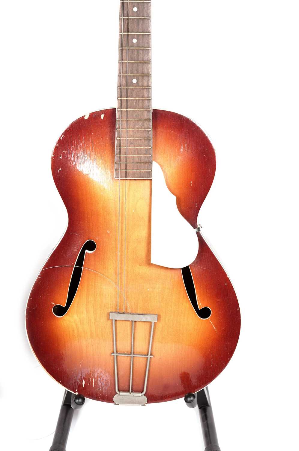 Two 1950's cello-bodied acoustic guitars - Bild 6 aus 7