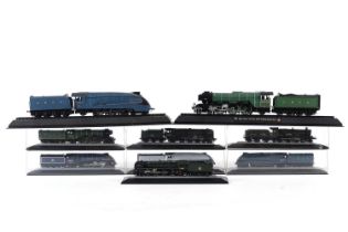 A collection of Corgi toy model trains