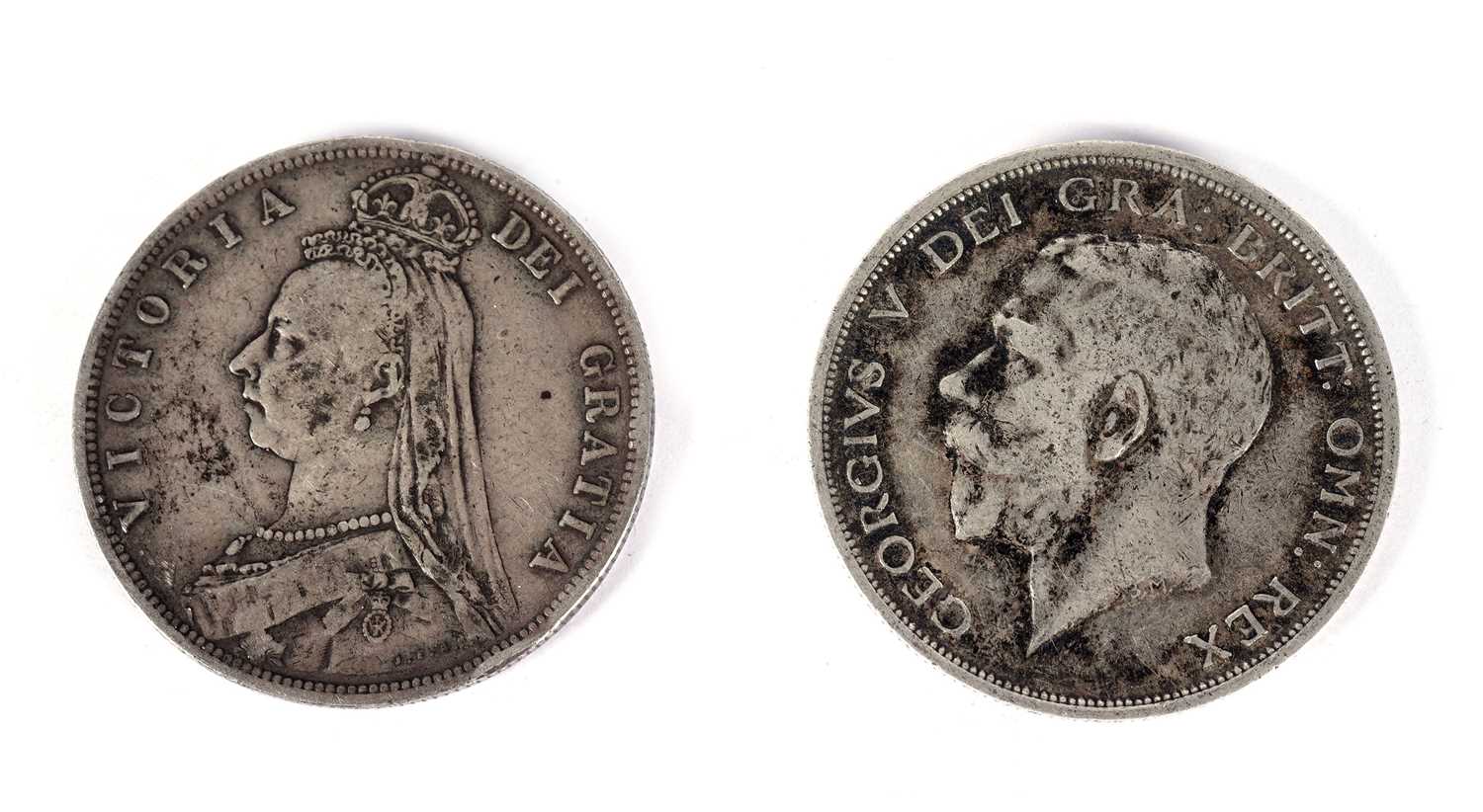 A selection of GB pre-1947 silver coinage and other items - Image 5 of 6