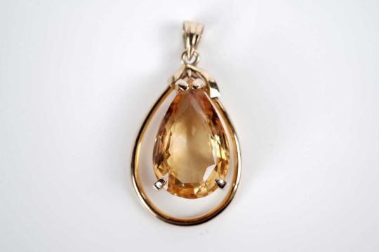 A citrine pendant - Image 3 of 5