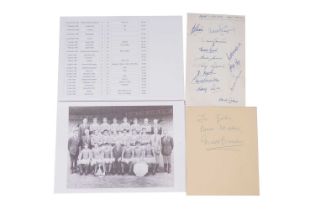 A Manchester United signed menus