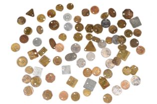 Eighty National Coal Board pit check tokens