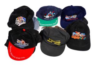 A collection of Motorsports Grand Prix caps