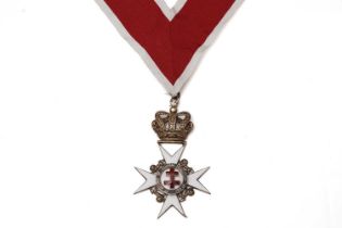 A silver-gilt Masonic Knights Templar Past Preceptors collarette