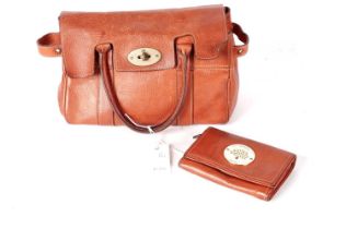 A Mulberry Bayswater mini handbag and matching purse