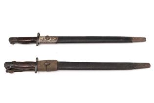 Two British SMLE bayonet, 1907 pattern