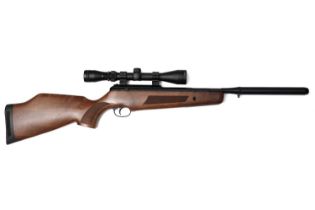 A BSA Lightning .22 Cal air rifle with Hawke Sport HD scope