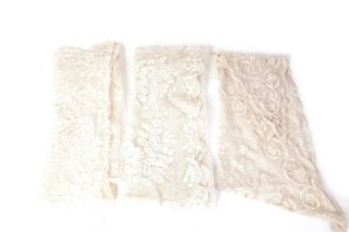 Victorian lace fichu and lappets