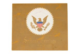 A signed United States of America Presidential Christmas Card, 1956