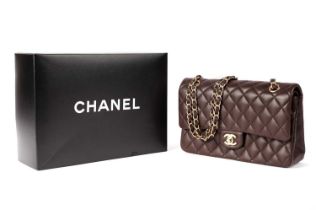 A Chanel classic double flap matelasse shoulder bag