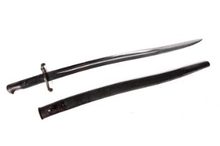 An 1856 pattern Enfield sword bayonet