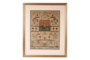 A late 18th Century country house pictorial needlework sampler