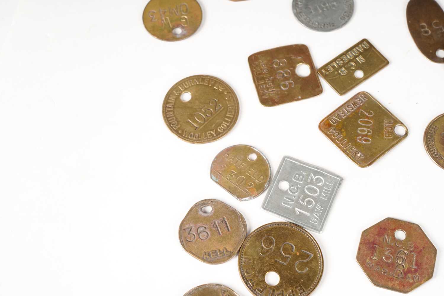 Eighty National Coal Board pit check tokens - Image 4 of 7