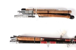 Five vintage fishing rods