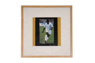 An autographed photograph of Pelé