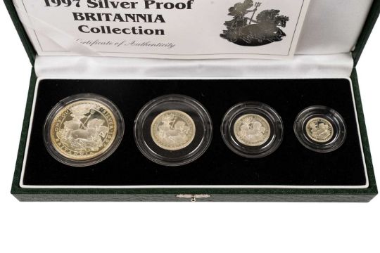 United Kingdom Royal Mint 1997 Silver Proof Brittania Collection - Image 3 of 3