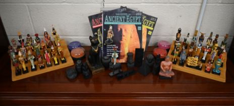 An Hachette Publications set of figures from the Gods of Ancient Egypt series to/w the weekly