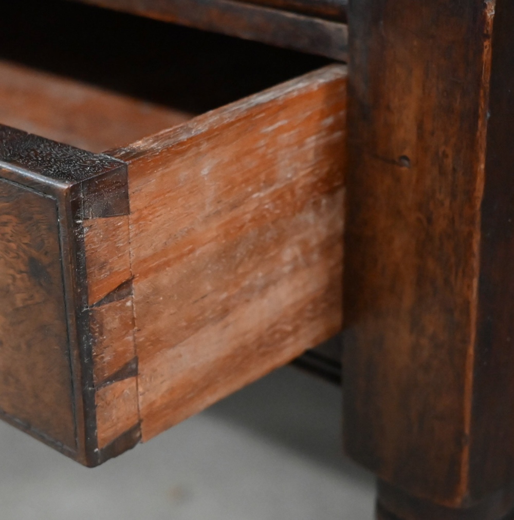 A Victorian mahogany side table with undertier and two drawers raised on turned supports, 75 x 49 - Image 3 of 3