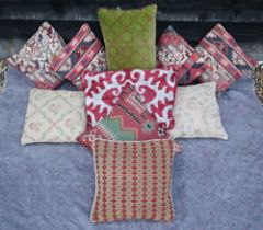 Five kelim cushions and five others (10)