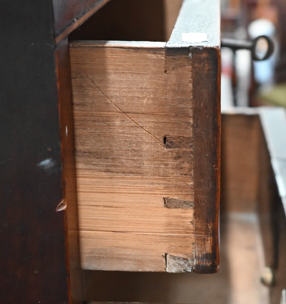 A large Victorian millinery chest with arrangement of eight drawers raised on shaped bracket feet, - Image 3 of 3