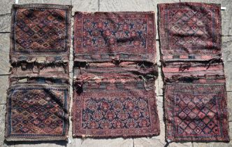 Three antique Persian saddle bags (3)