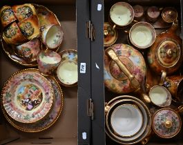 A quantity of Baron pottery 'Atchin Tan' pattern dinner/tea wares (2 boxes)