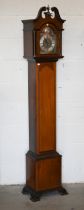 A German Junghans walnut cased grandmother clock with eight day movement, Westminster Chime striking