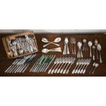 An Elkington epns set of flatware and cutlery, little used to/w various other ep wares (2 boxes)