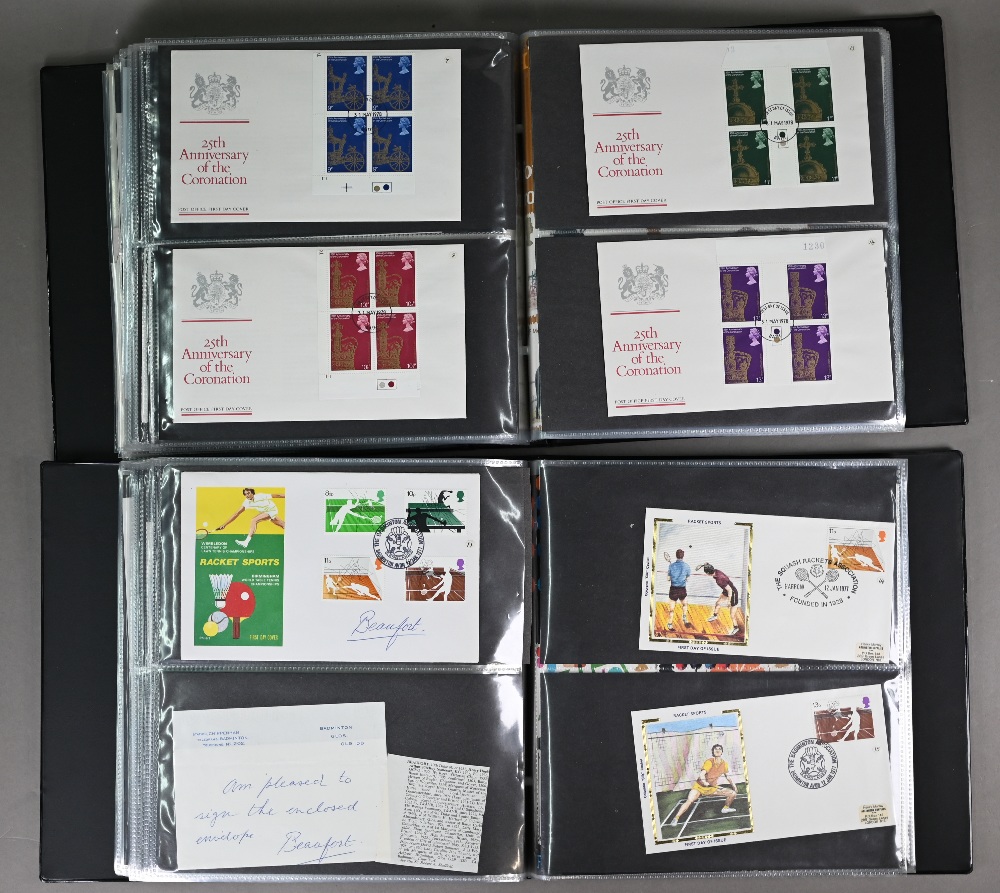 Six albums of first day covers 1973 - 82, including signed issues - Selwyn Lloyd (2), Clement - Image 8 of 9