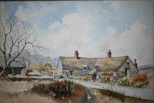 Maurice King - 'Dorset Farm', watercolour, signed lower left, 30 x 45 cm