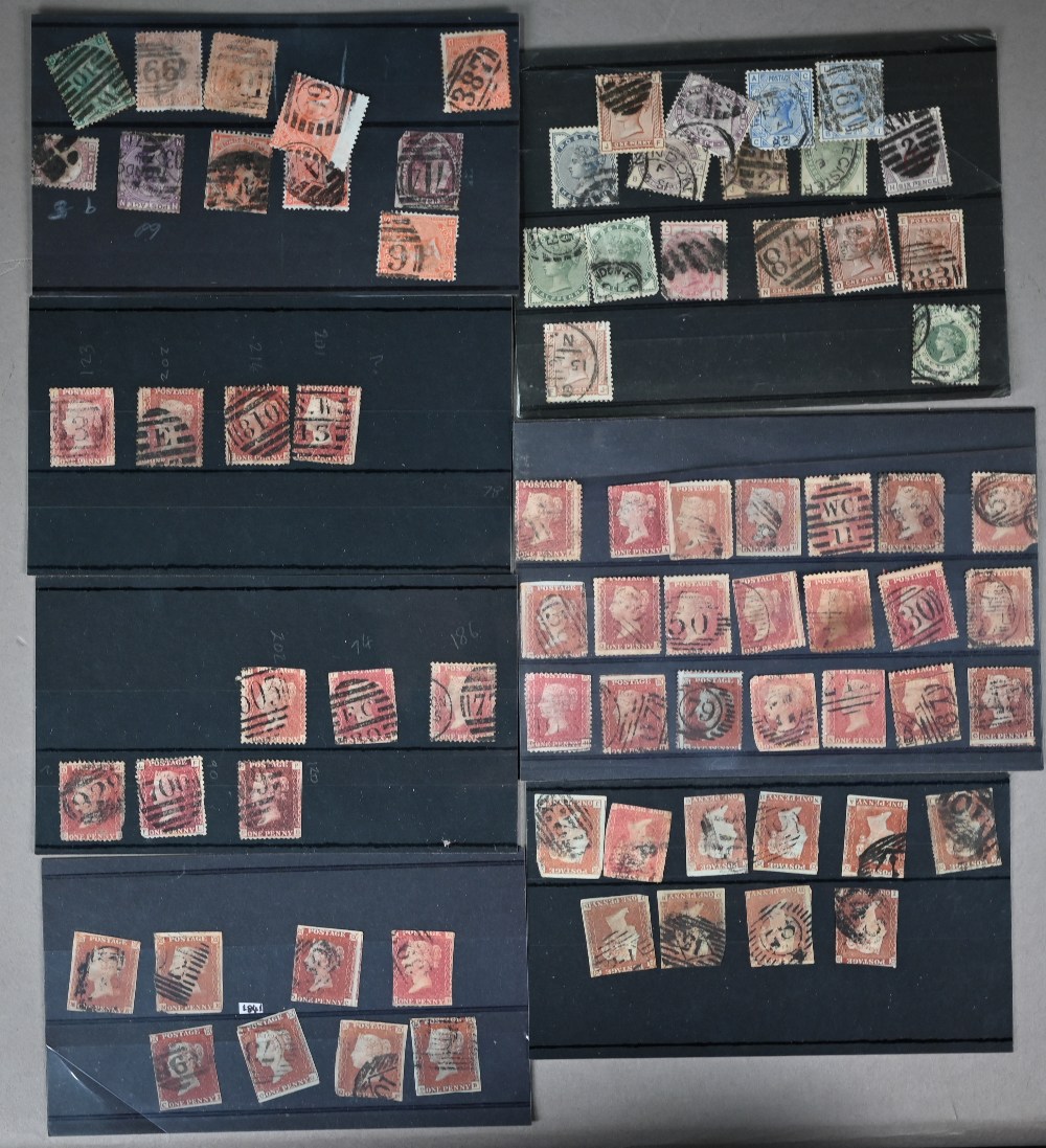 A selection of 1d red postage stamps perf and other Victorian and later issues, to/w a large - Image 2 of 11