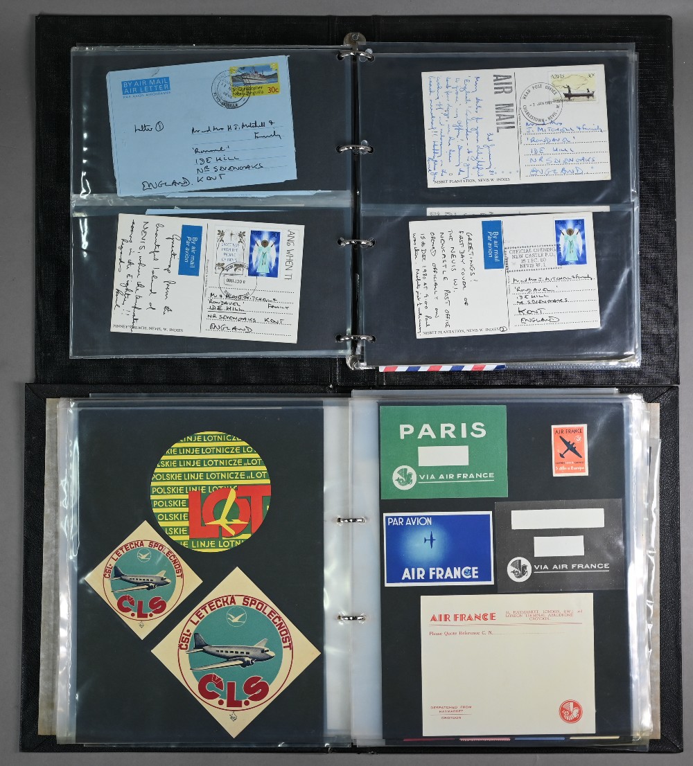 Air interest: various World War II overseas Airgraph and Air Mail items, to/w luggage labels - Image 4 of 5