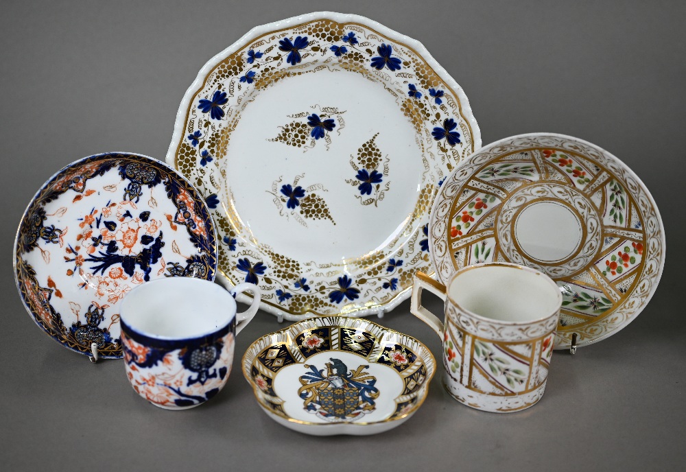 A set of six Royal Crown Derby Imari coffee cans and saucers, 1927, to/w an Imari trio 1976, a 22 cm - Image 3 of 10