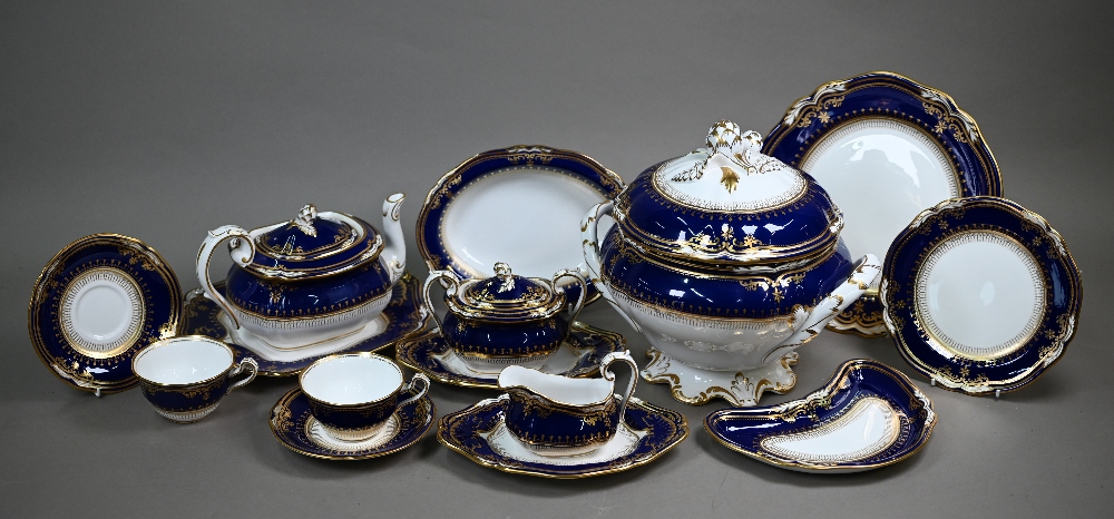 An extensive Spode Royal Lancaster china dinner/tea service, comprising two soup tureens and
