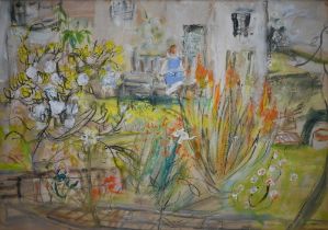 Alison Debenham (1903-1967) - 'Blackdown House', watercolour with gouache, 25 x 34.5 cm, gallery