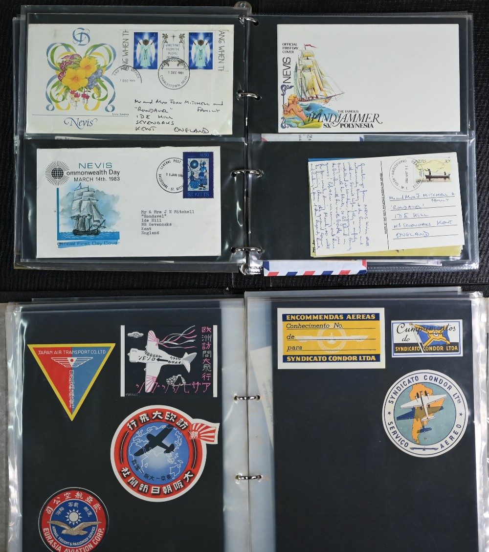 Air interest: various World War II overseas Airgraph and Air Mail items, to/w luggage labels - Image 5 of 5