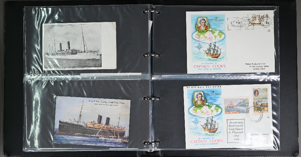 Three albums of first day covers: Ships of the Sea - signatures including Mountbatten of Burma, - Image 7 of 8