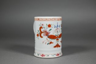 An 18th century Chinese export famille rose mug, Qianlong period (1736-95) Qing dynasty, painted