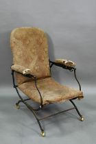 Victorian folding campaign chair