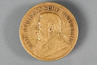 An 1895 South African pond coin