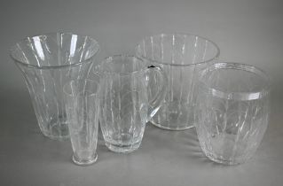 Clyne Farquharson: Two Art Deco Kendall pattern ice buckets, 19 cm high, signed and dated (19)38/39,