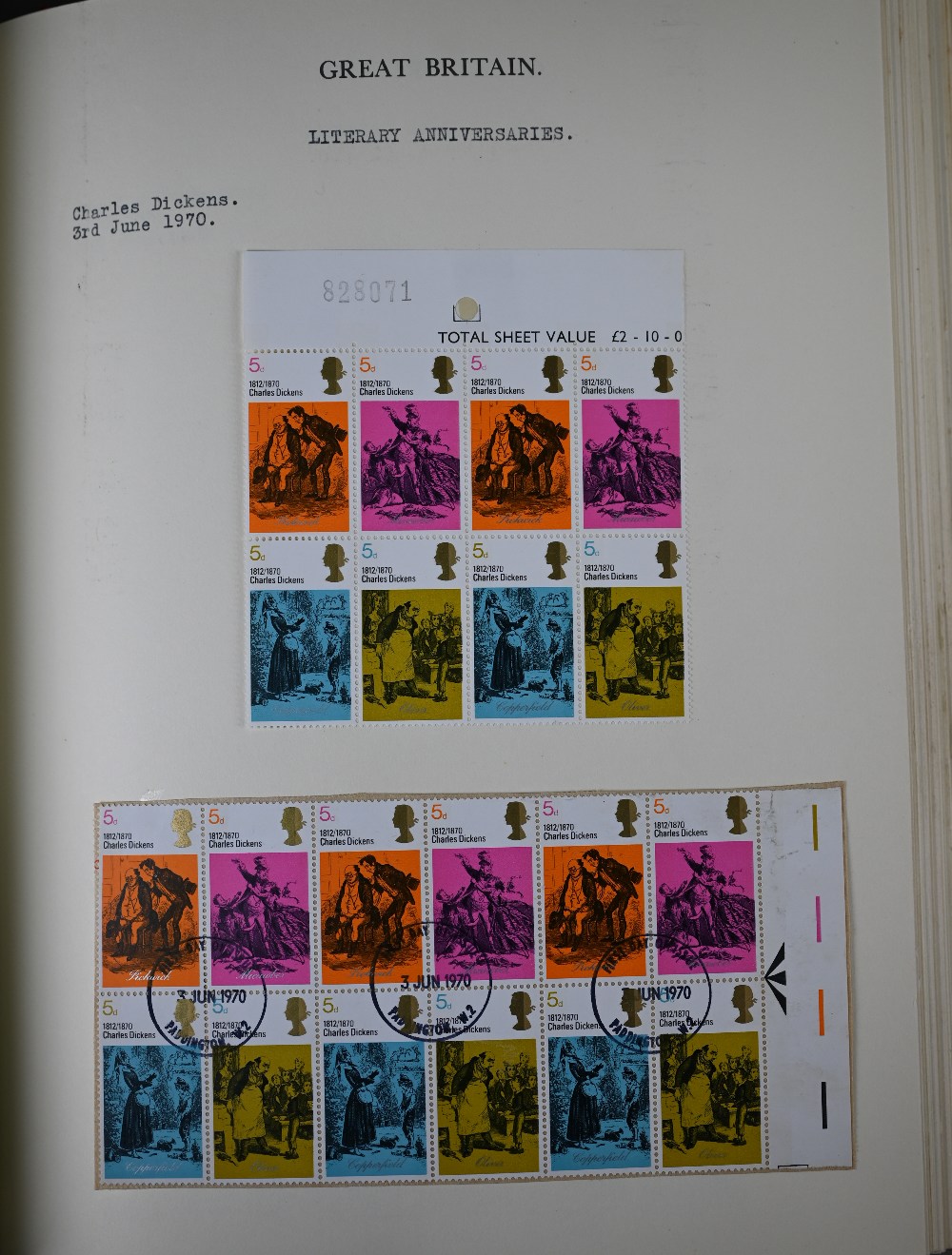 Postage stamps: an album of mostly Elizabeth II definitives and commemoratives - mostly blocks and - Image 2 of 7