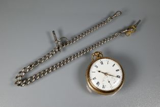 John Peterkin, an 18ct gold pair cased pocket watch, the chain fusee key wind movement signed and