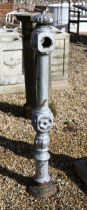 Darlows, Sheffield, a vintage cast iron decorative hydrant bollard