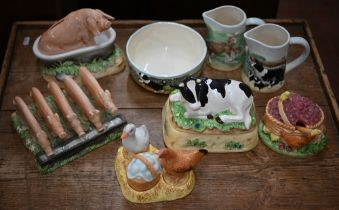 A set of Border Fine Arts breakfast tableware from the 'James Herriot's Country Kitchen' series,