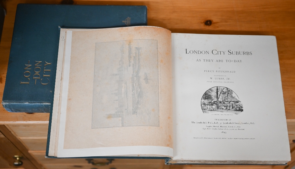 Loftie, W J & Luker, W (ill), London City, London, Leadenhall Press 1891 blue cloth with gilt - Image 3 of 4