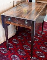 A 19th century mahogany Pembroke table 98 x 82 x 70 cm high overall