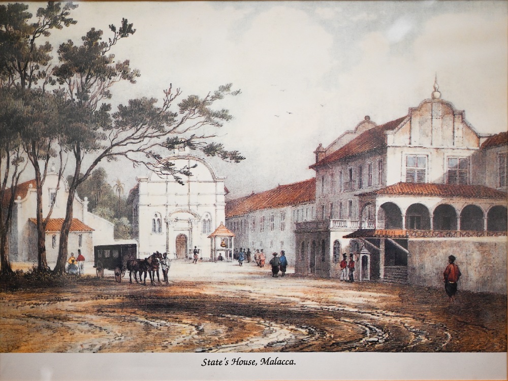 Four various prints including State's House, Malacca - Image 3 of 14