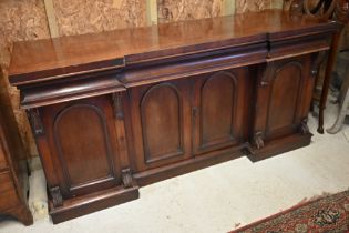 A large 19th century mahogany sideboard, 180 x 58 x 90 cm h a/f