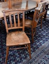 Six chapel chairs by Glenister of Wycombe - woodworm treated (6)